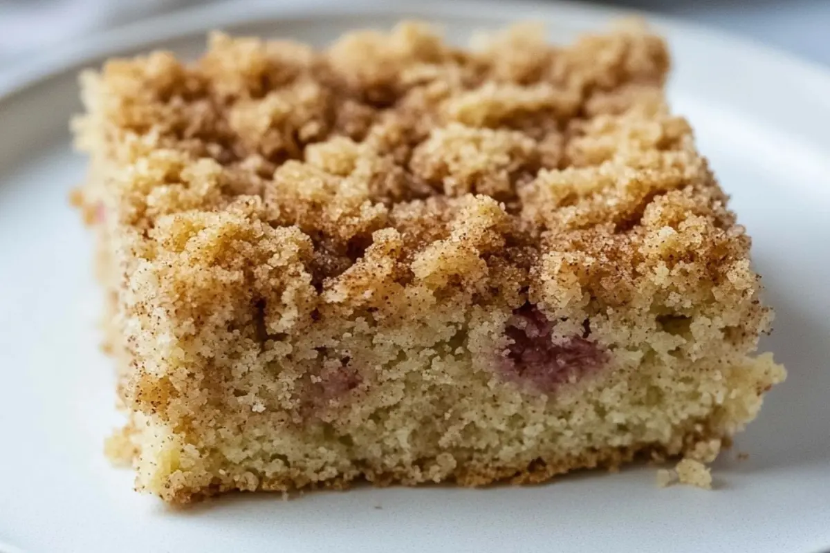 Old-Fashioned Rhubarb Crumb Cake