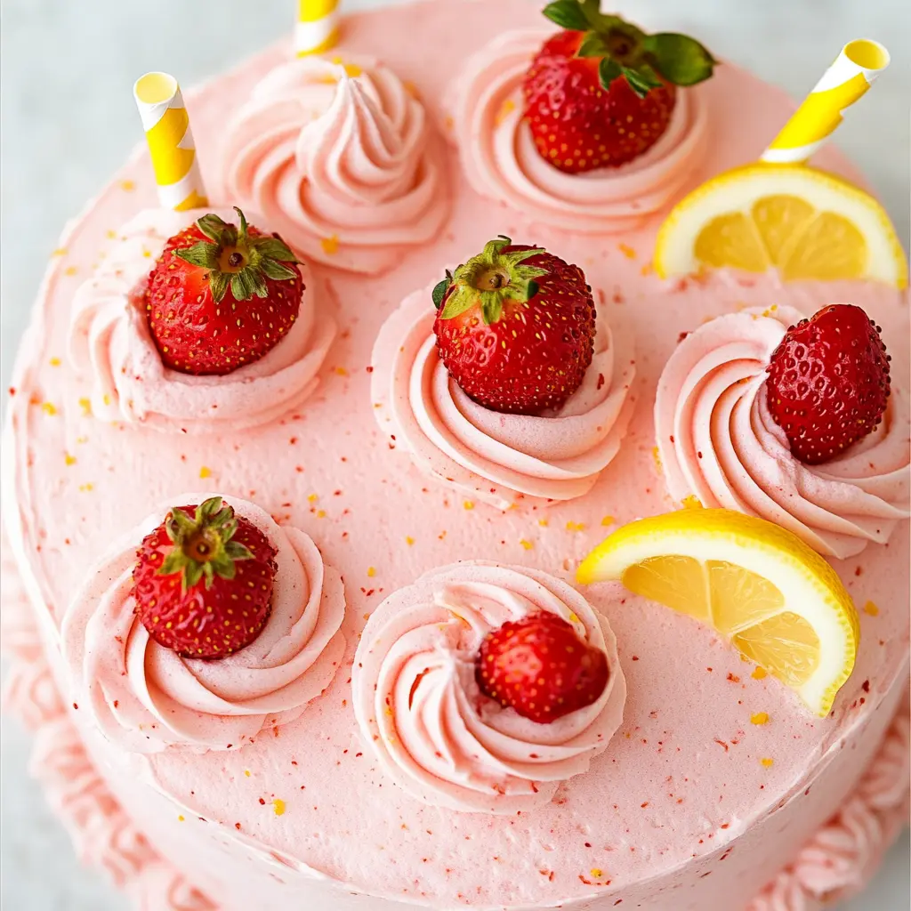 Strawberry Lemonade Cake