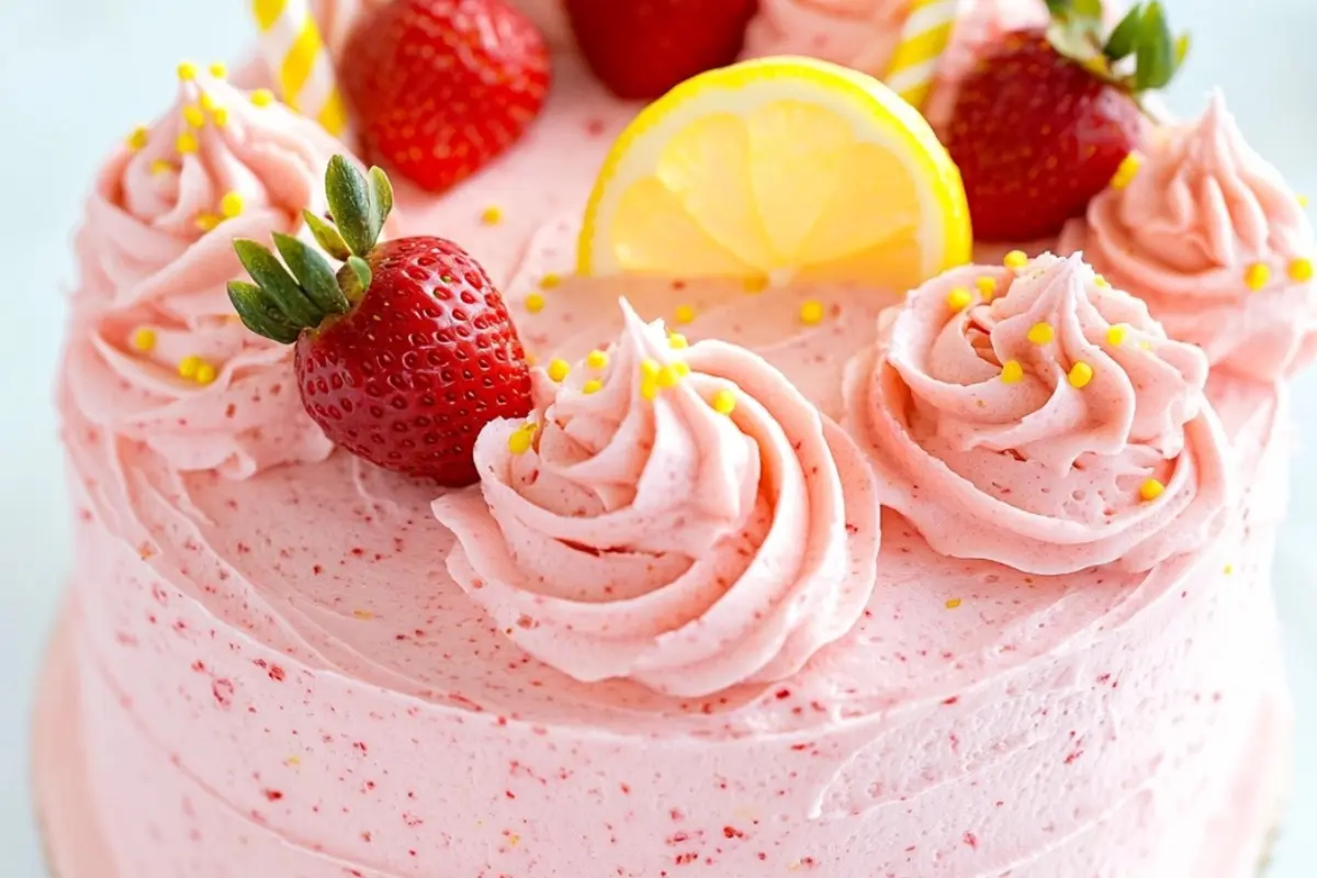 Strawberry Lemonade Cake