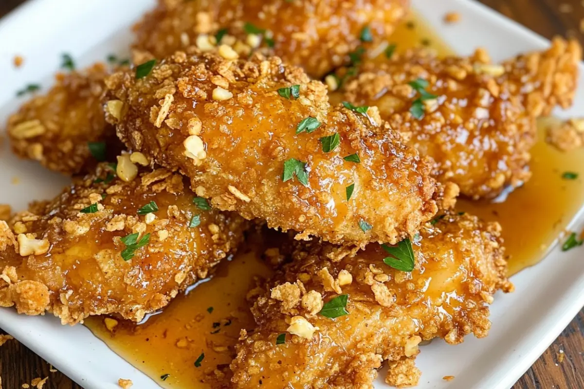 Air Fryer Honey Garlic Chicken Tenders