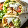 Avocado Ranch Chicken Burrito Wraps