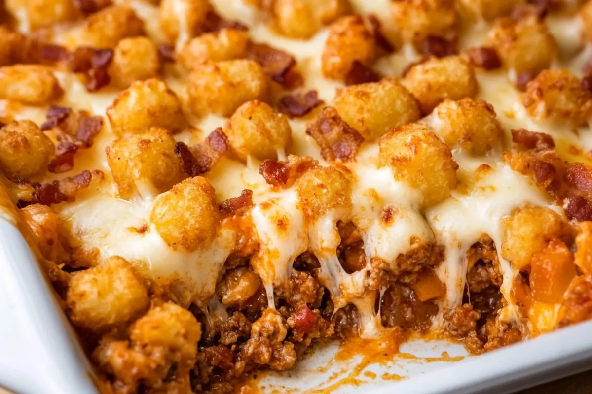 Bacon Cheeseburger Tater Tot Casserole