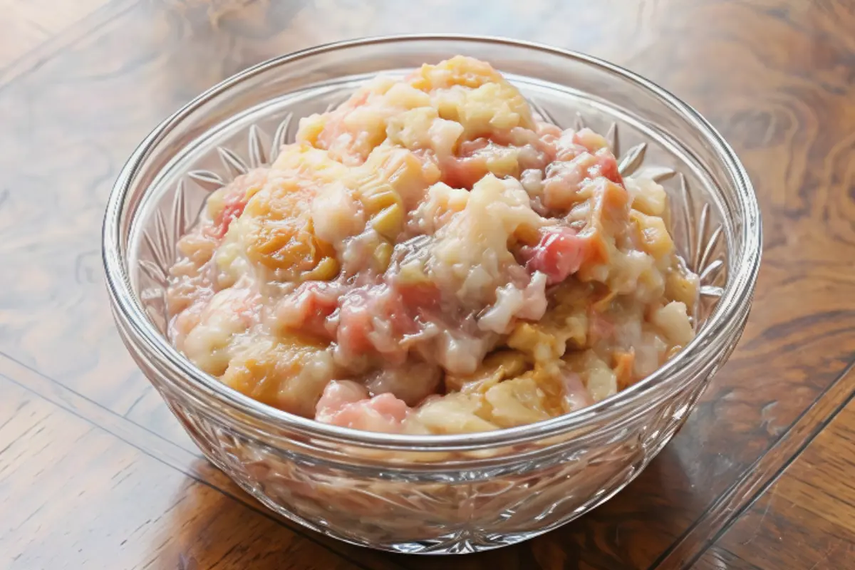 Baked Rhubarb Pudding