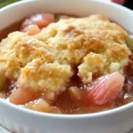 Baked Sticky Rhubarb Pudding