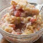 Baked Sticky Rhubarb Pudding