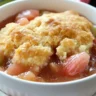 Baked Sticky Rhubarb Pudding