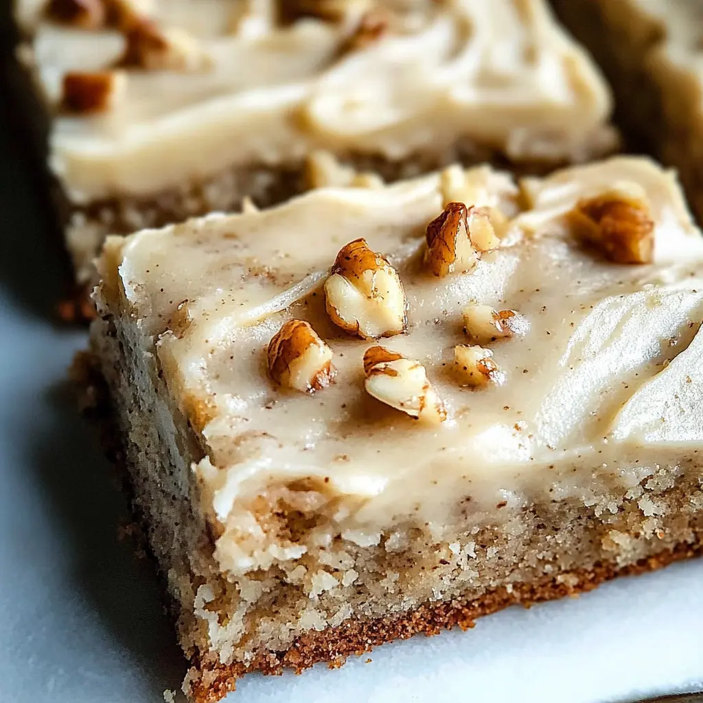 Banana Bread Brownies Recipe with Vanilla Frosting
