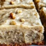 Banana Bread Brownies with Vanilla Frosting