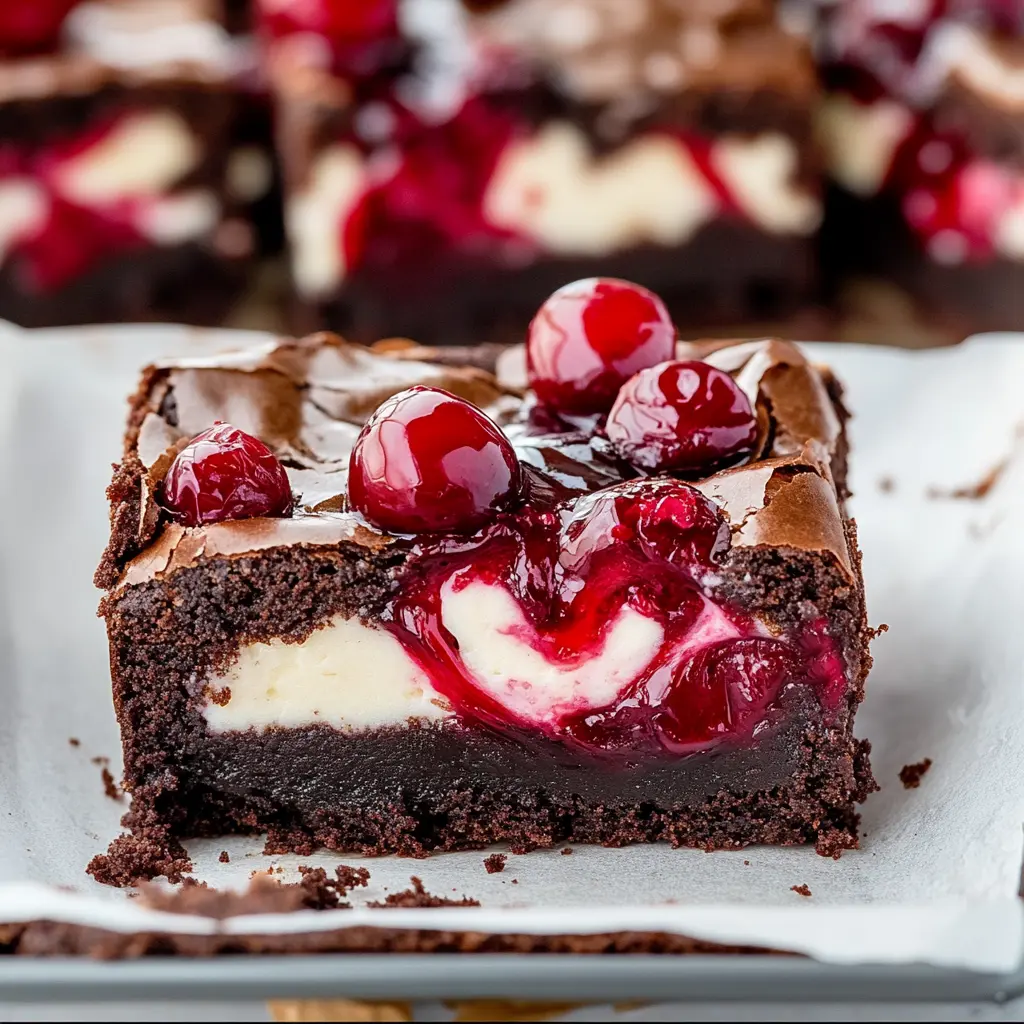 Cherry Cheesecake Brownies Recipe