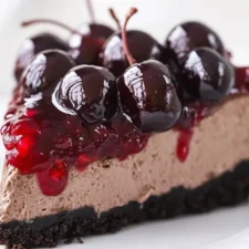 No-Bake Chocolate Cherry Cheesecake Recipe