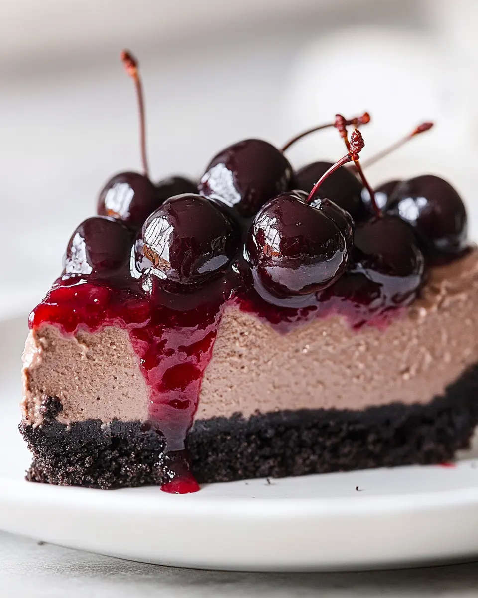 Chocolate Cherry Cheesecake Recipe