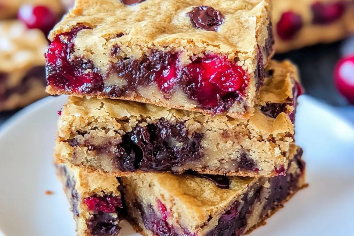 Chocolate Chip Cherry Bars