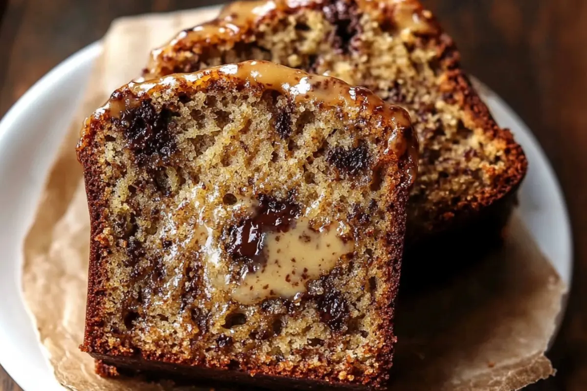 Chocolate Chunk Greek Yogurt Banana Bread
