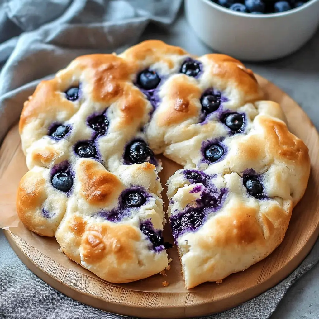 Cottage Cheese Blueberry Cloud Bread recipe
