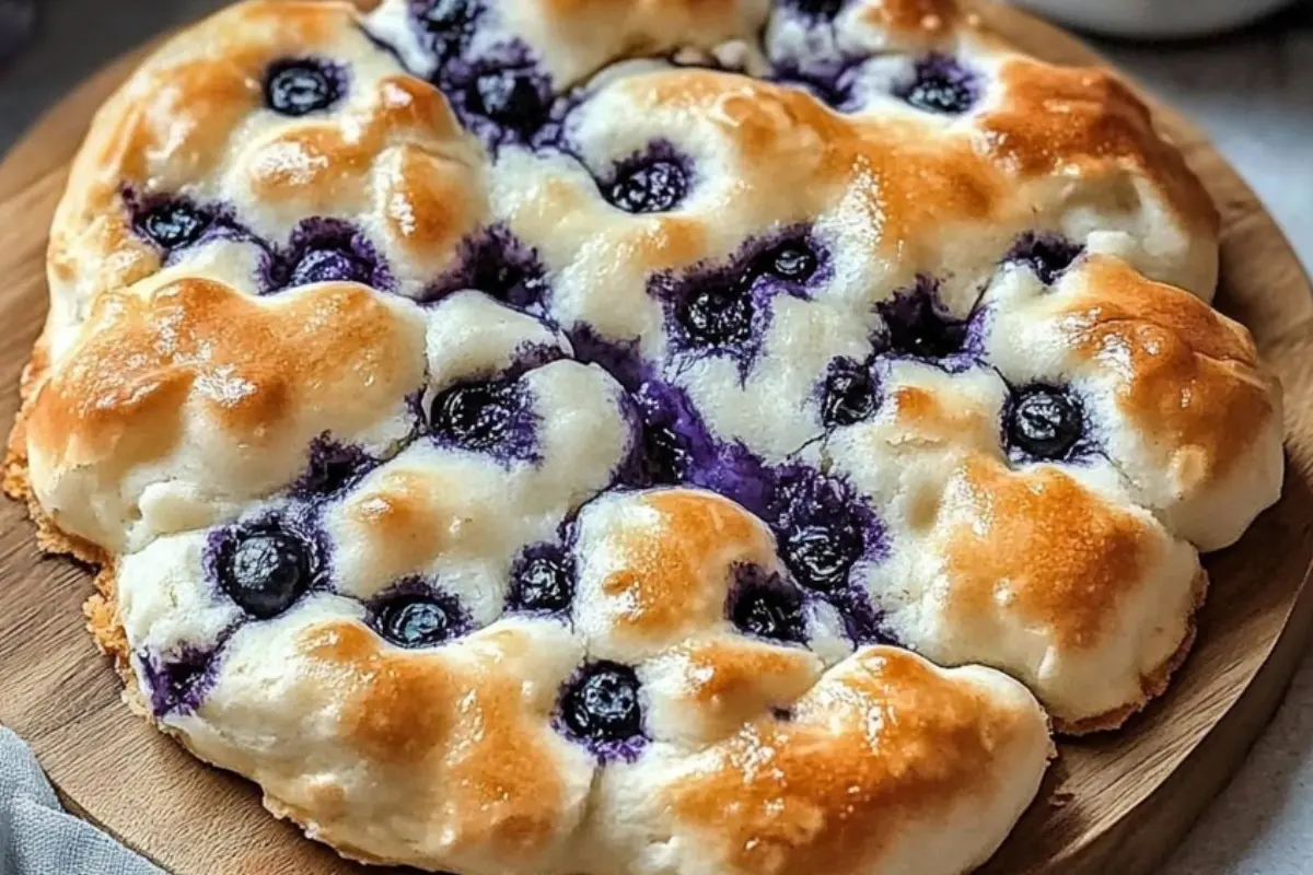 Cottage Cheese Blueberry Cloud Bread