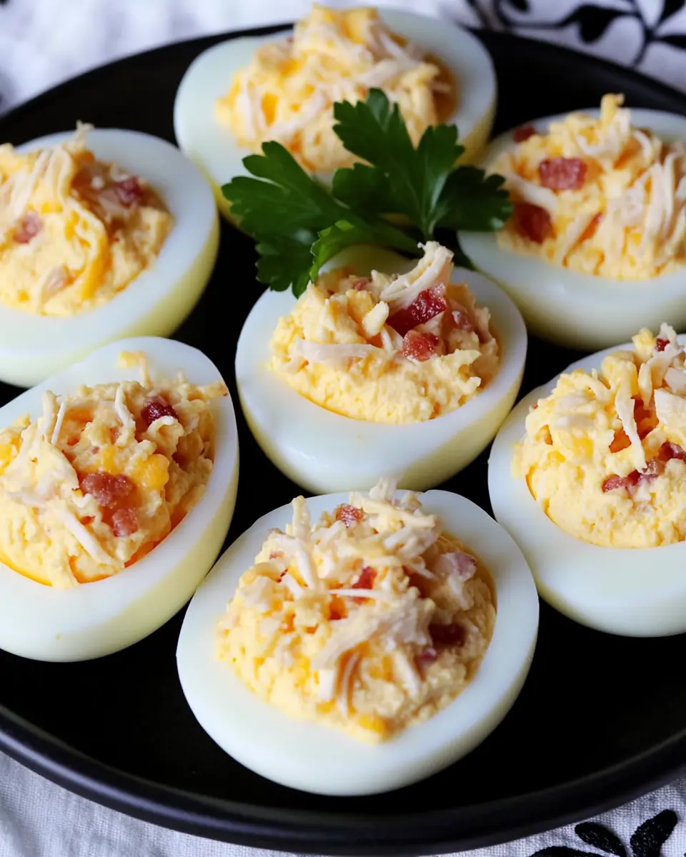 Crack Chicken Deviled Eggs Recipe