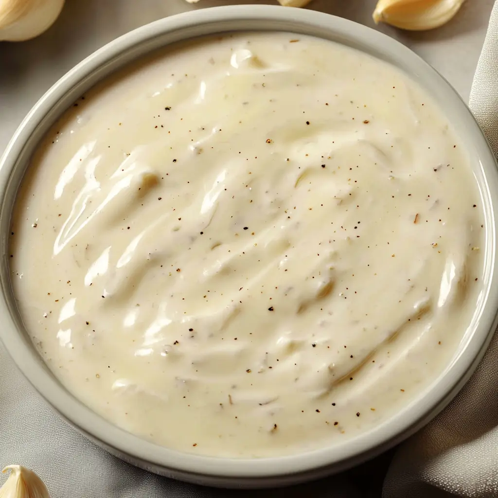 Creamy Garlic White Pizza Sauce