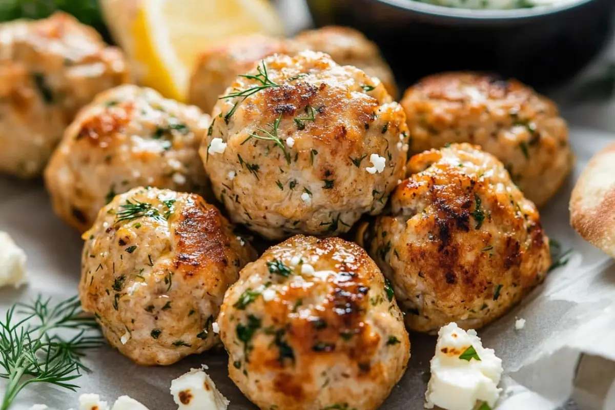 Greek Chicken Meatballs