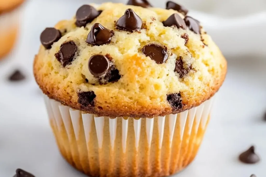 Greek Yogurt Choc Chip Muffins