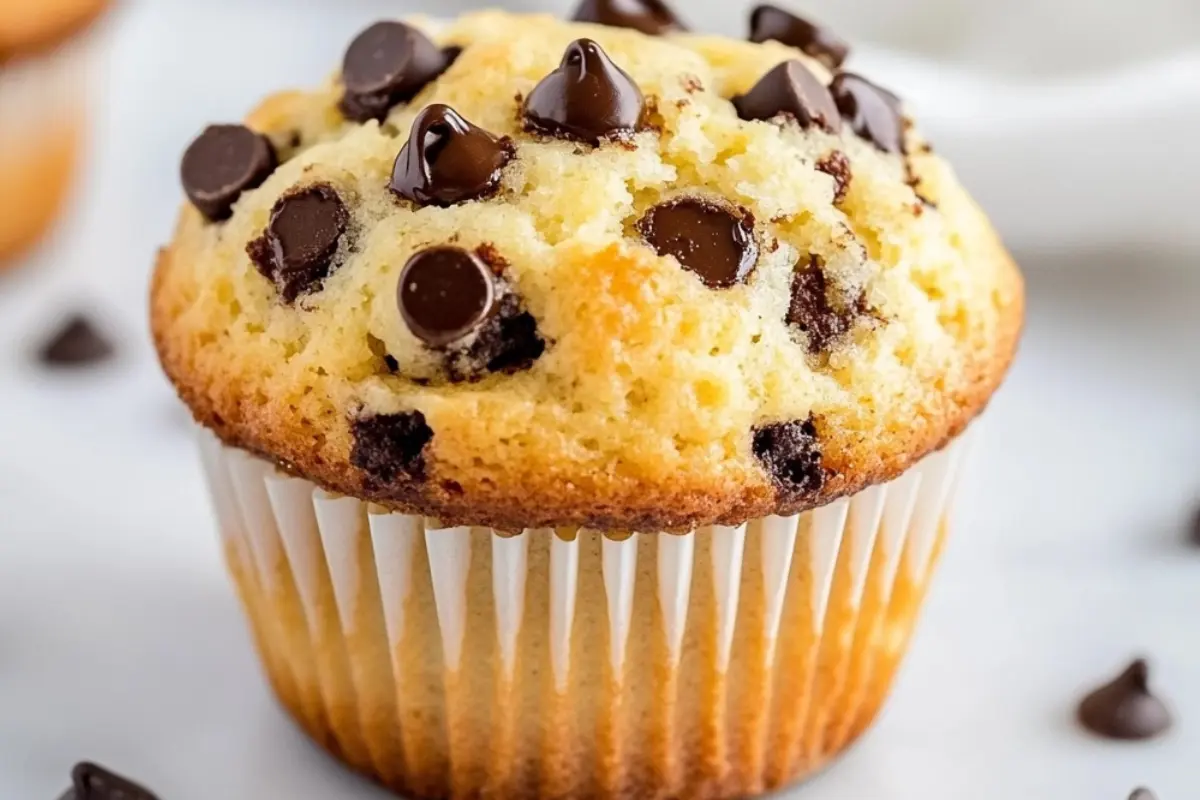 Greek Yogurt Choc Chip Muffins
