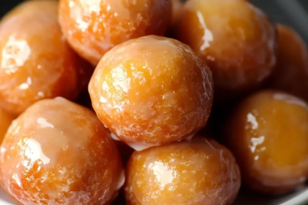 Homemade Glazed Doughnut Holes