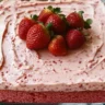 Homemade Strawberry Sheet Cake