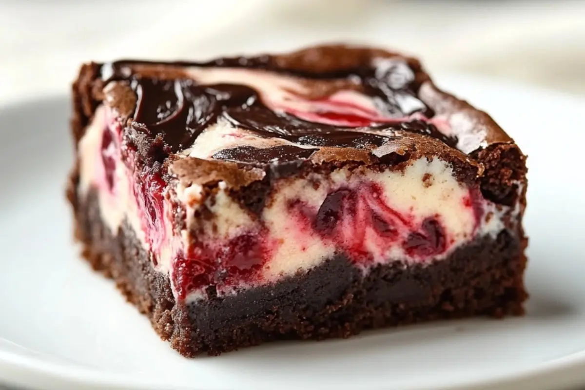 Maraschino Cherry Cream Cheese Brownies