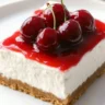 No Bake Cherry Cheesecake Bars