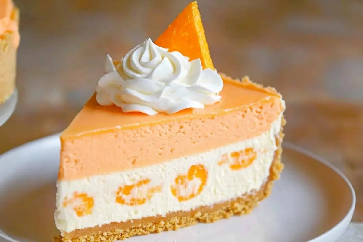 No-Bake Orange Creamsicle Cheesecake