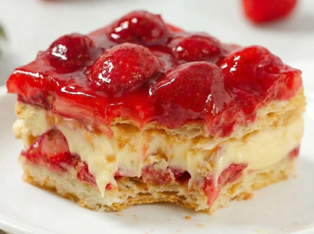 No-Bake Strawberry Eclair Cake