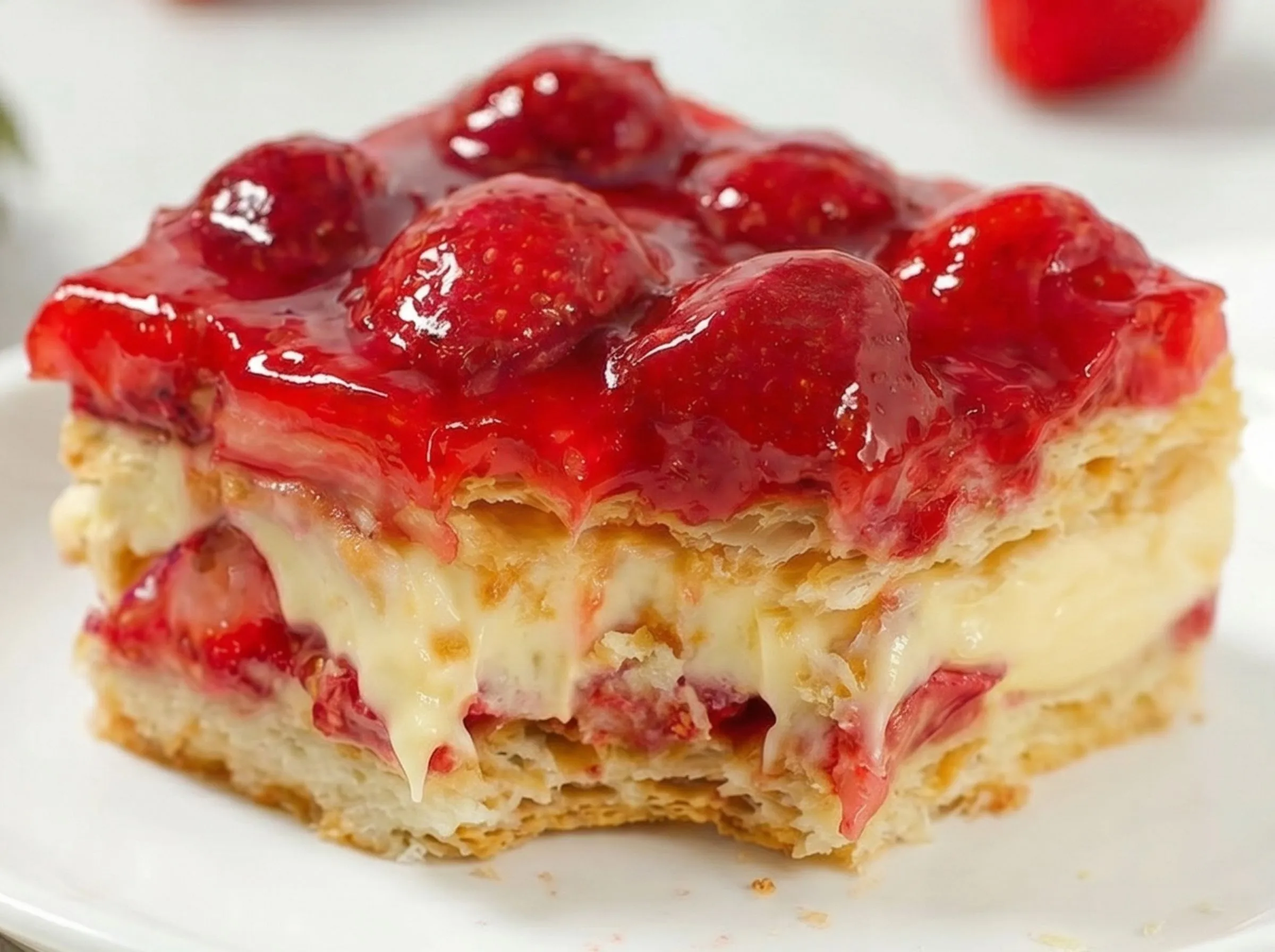 No-Bake Strawberry Eclair Cake