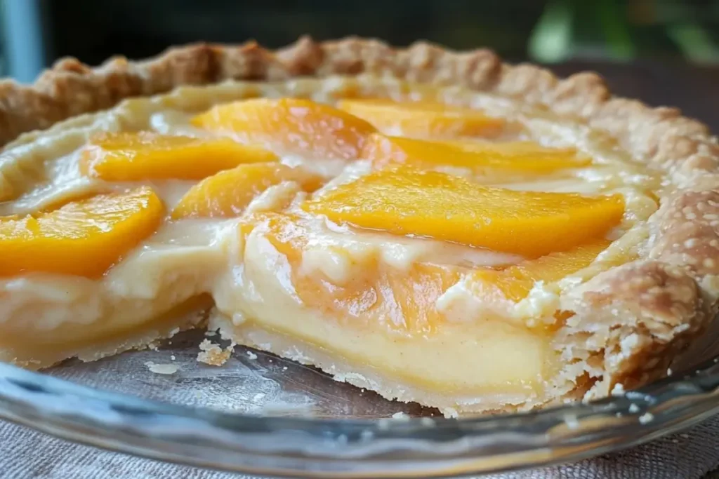 Old-Fashioned Peach Cream Pie