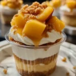 Peach Cobbler Cheesecake Cups