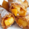 Peach Cobbler Egg Rolls