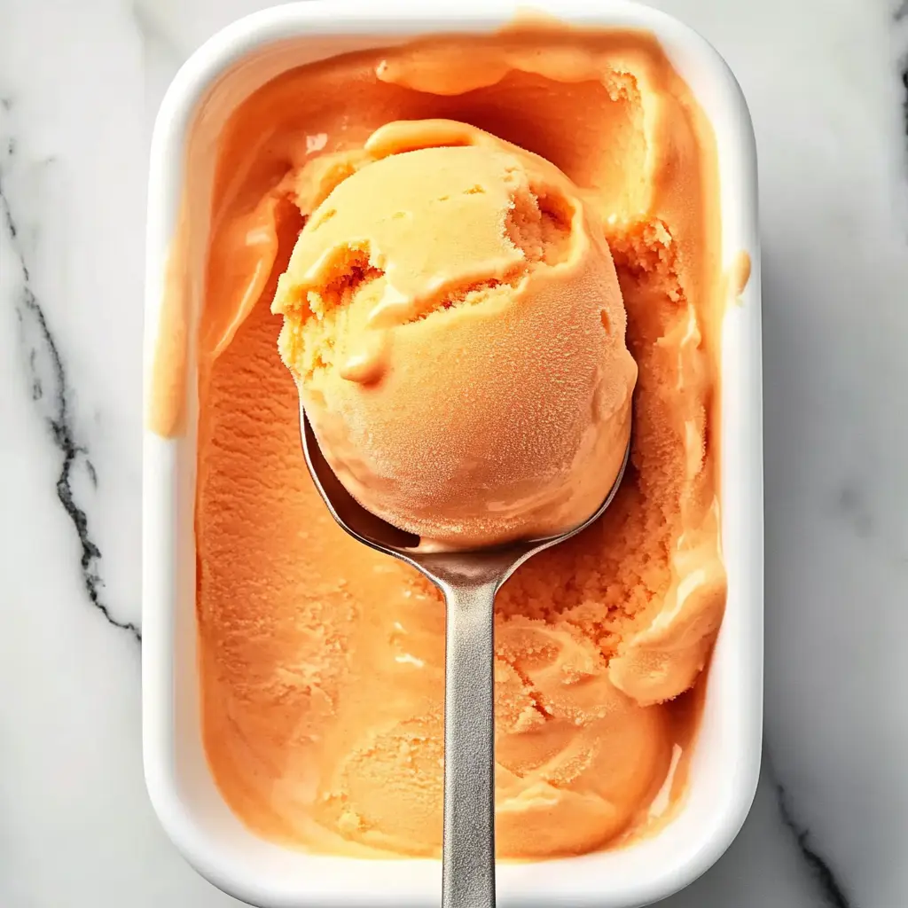 Peach sorbet