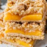 Peaches and Cream Crumble Bars