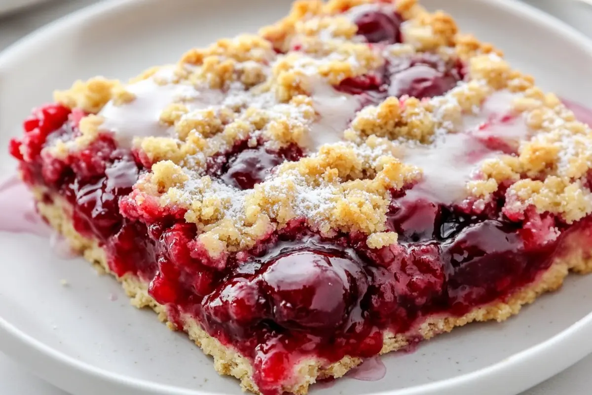 Quick Cherry Coffee Cake
