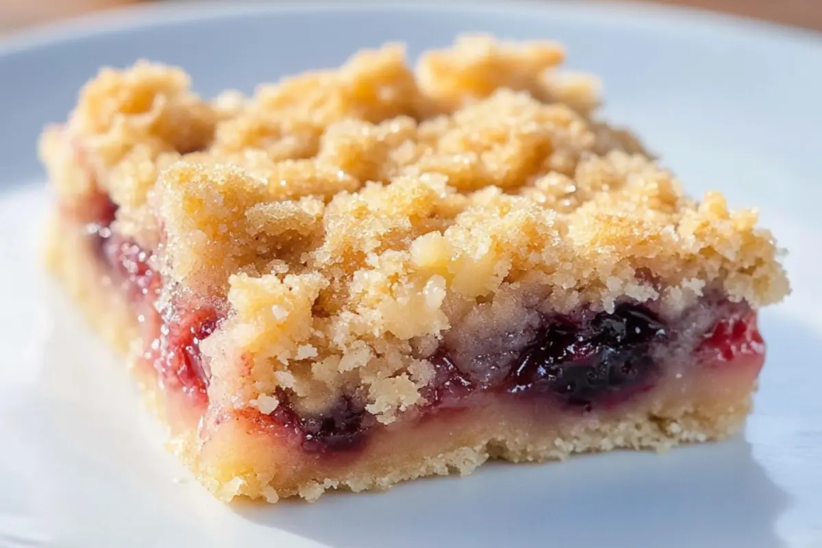 Rhubarb Shortbread Crumble Bars