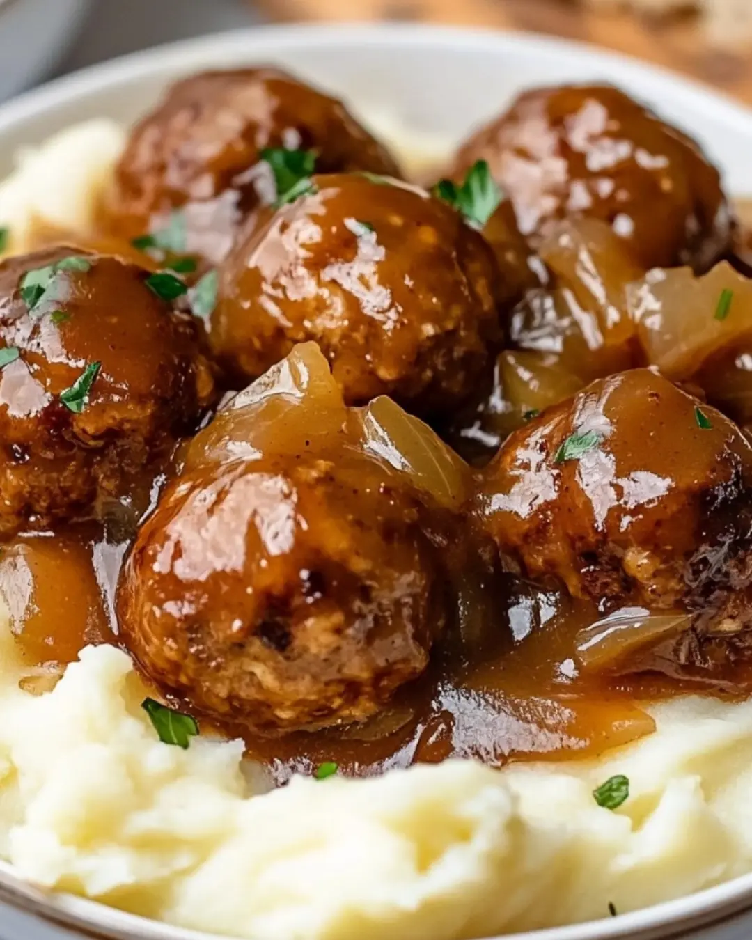 Salisbury Steak Meatballs recipe