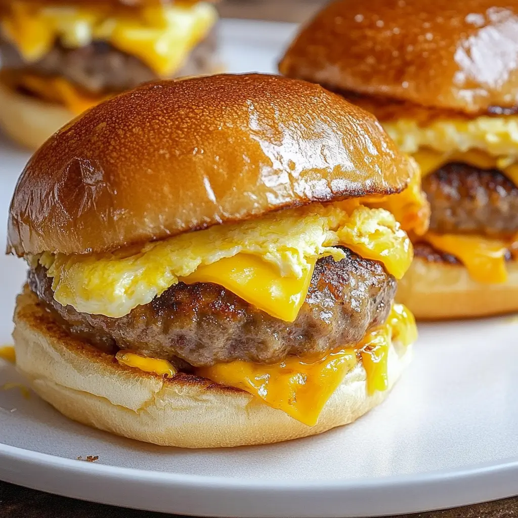 Sausage Egg and Cheese Breakfast Sliders Recipe
