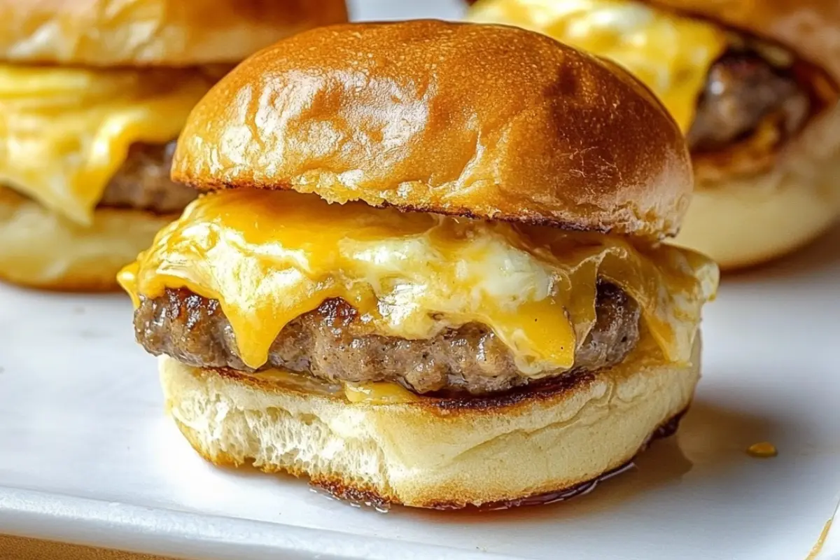 Sausage Egg and Cheese Breakfast Sliders