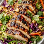 Sesame Chicken Cabbage Crunch Salad