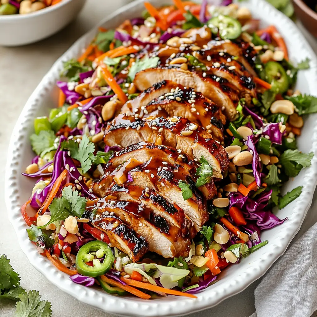 Sesame Chicken Cabbage Crunch Salad Recipe
