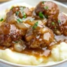 Slow Cooker Salisbury Steak Meatballs