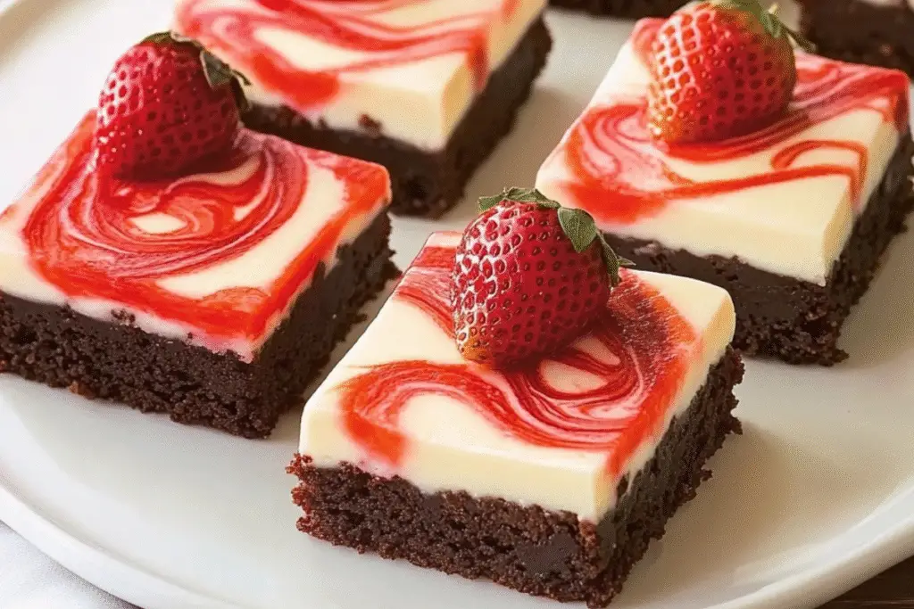 Strawberry Cheesecake Brownies