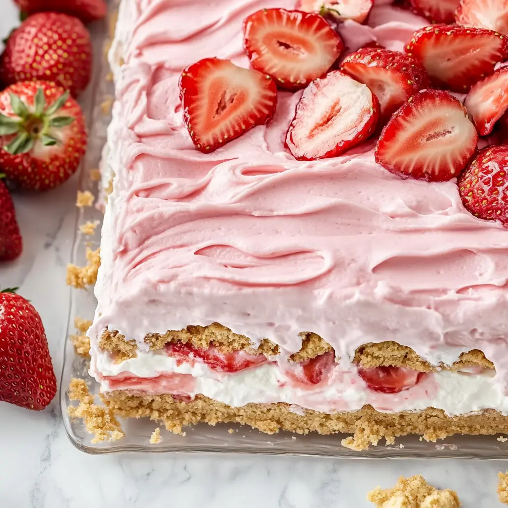 Strawberry Eclair Cake Recipe