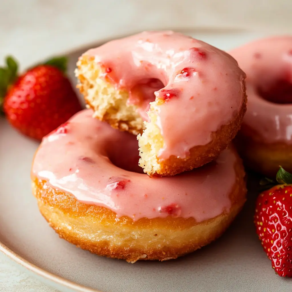 Strawberry Glazed Donuts Recipe