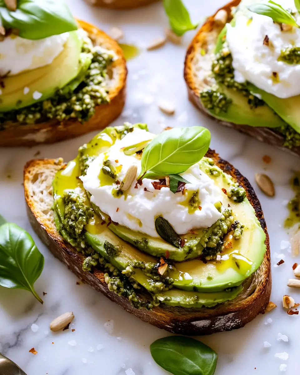 burrata avocado toast
