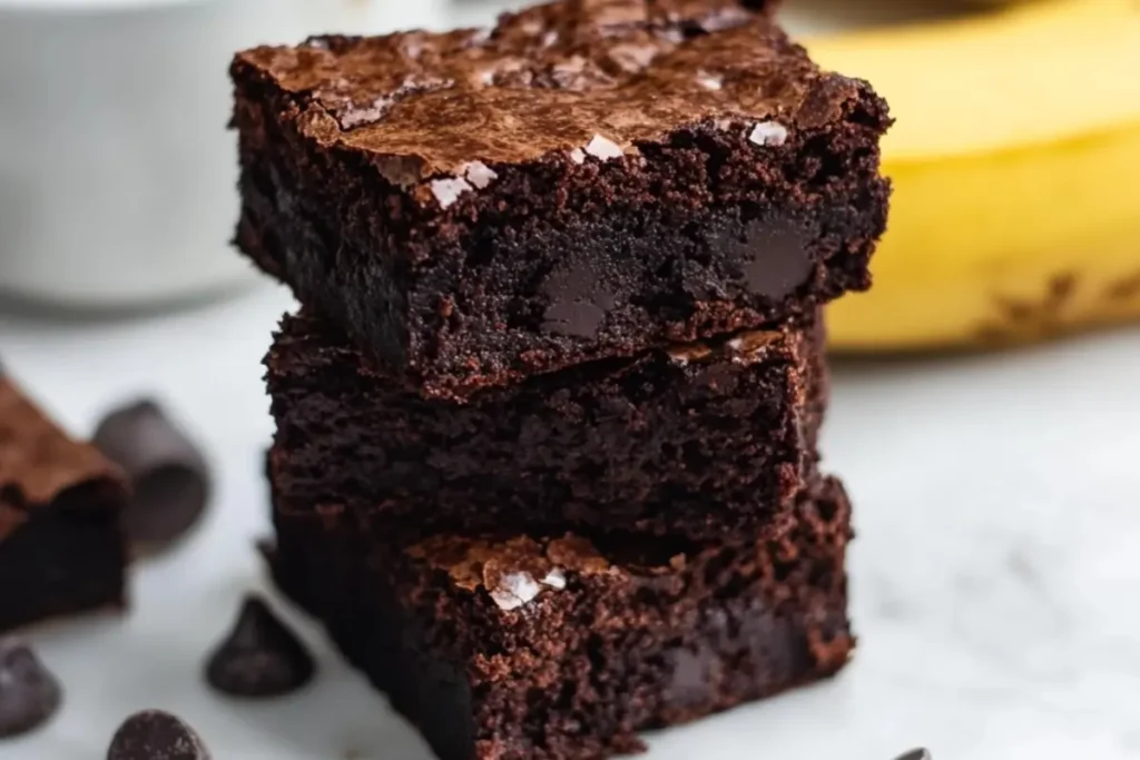 chocolate banana brownies