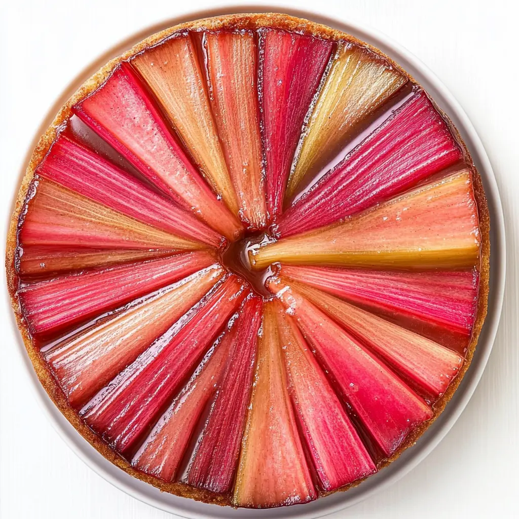 rhubarb upside down cake